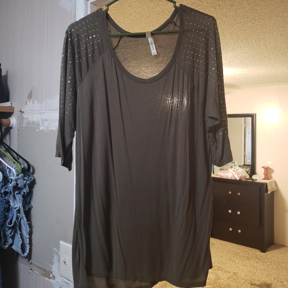 Olive Green Top